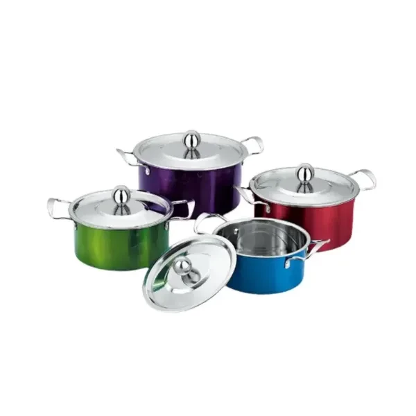 Set Tenxhere, Çelik Inox, 8 Pjesë