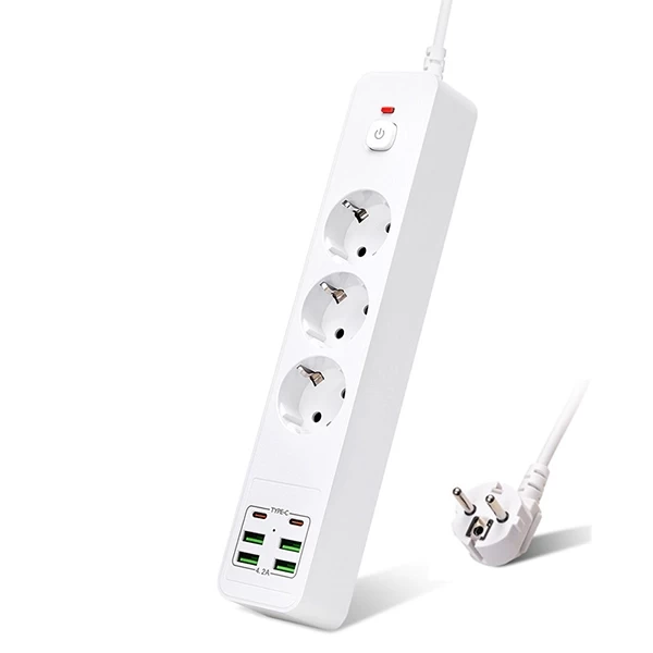 Kabllo Vazhduese, 3000W, 2m, White