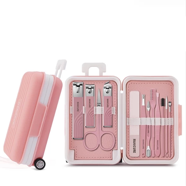 Set Prerëse për Thonjë, 12 Pjesë, Pink