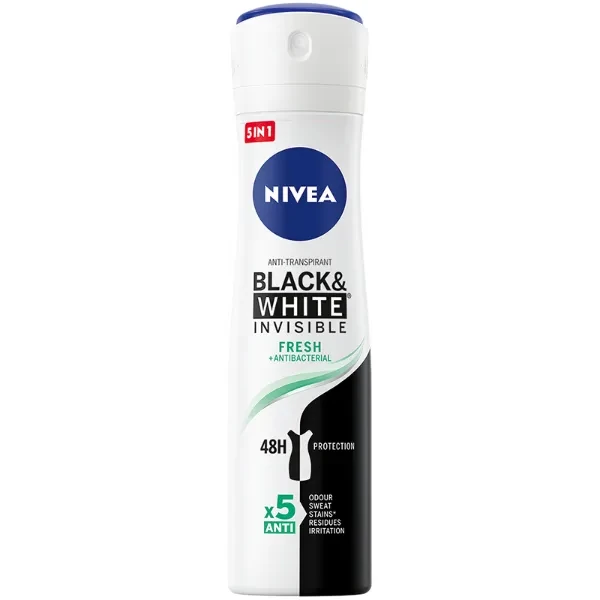 Deo Sprej Për Femra, Black/ White fresh , Nivea, 150ml