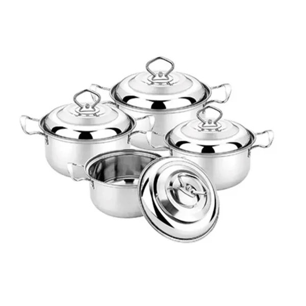 Set Tenxhere, Çelik Inox, 8 Pjesë