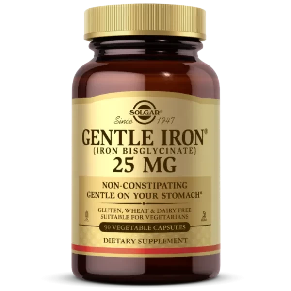 Minerale Gentle Iron Hekur Solgar 90 Tableta.