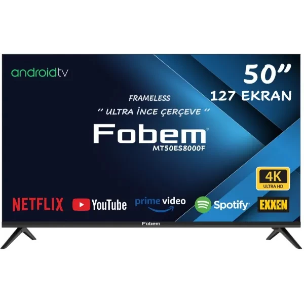 TV Fobem 50inch, Android Smart, Frameless, MT50ES8000F