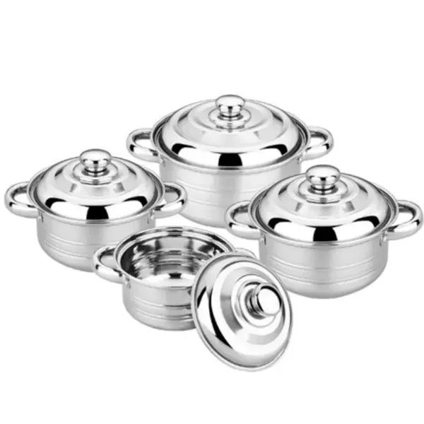 Set Tenxhere, Çelik Inox, 8 Pjesë