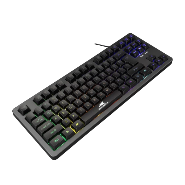 Tastiere Gaming, Baracuda BGK-01114 US, e zezë