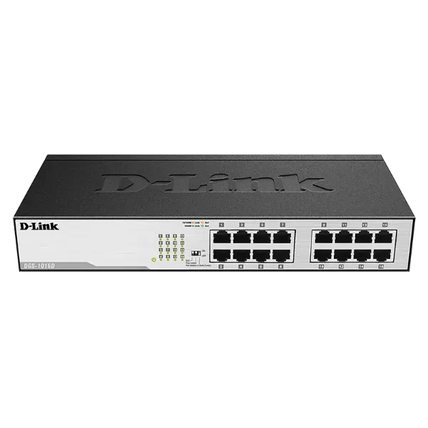 16-Port 10/100/1000Mbps Copper Gigabit Ethernet Switch Desktop/Rackmount