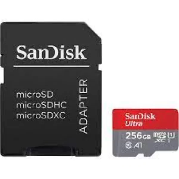 SanDisk Ultra 256gb microSDXC'' UHS-I Card with Adapter