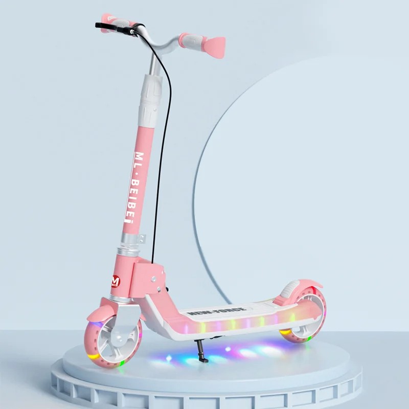 Trotinet për Fëmijë, Pink, Led
