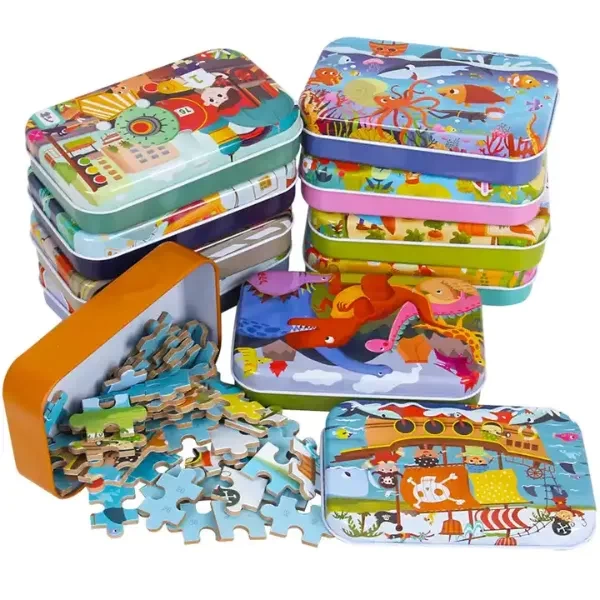 Lodër Puzzle Druri për Fëmijë