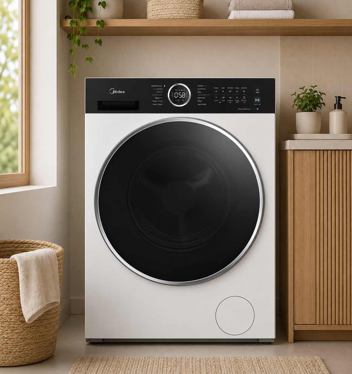LAVATRIQE MIDEA 10KG MF205W100BA30/W-BK