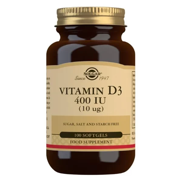 Vitamin D3, 400 IU, Solgar, 100 Tableta.