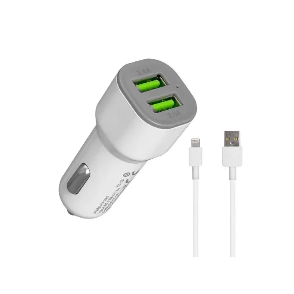 Mbushës për Vetur (Iphone) 2XUSB HYTECH HY-X4.